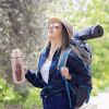 64Oz Glass Water Bottle Sports Water Bottle Motivational Water Bottle Water Intake Tracker Bottle with Straw Time Marker Silicone Sleeve Handle for Gy