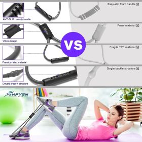 Resistance Bands, Figure 8 Exercise Bands for Women Men, 8 Shaped Resistance Bands for Arms, Chest Expander (Color: Grey)