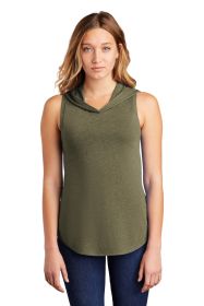 District Women's Perfect Tri Sleeveless Hoodie DT1375 (Color: Military Green Frost, size: 3XL)