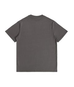 Fashionable solid color, classic popular style, suitable for summer casual style, 180G cotton T-shirt (Color: brownish gray, size: XXXL)